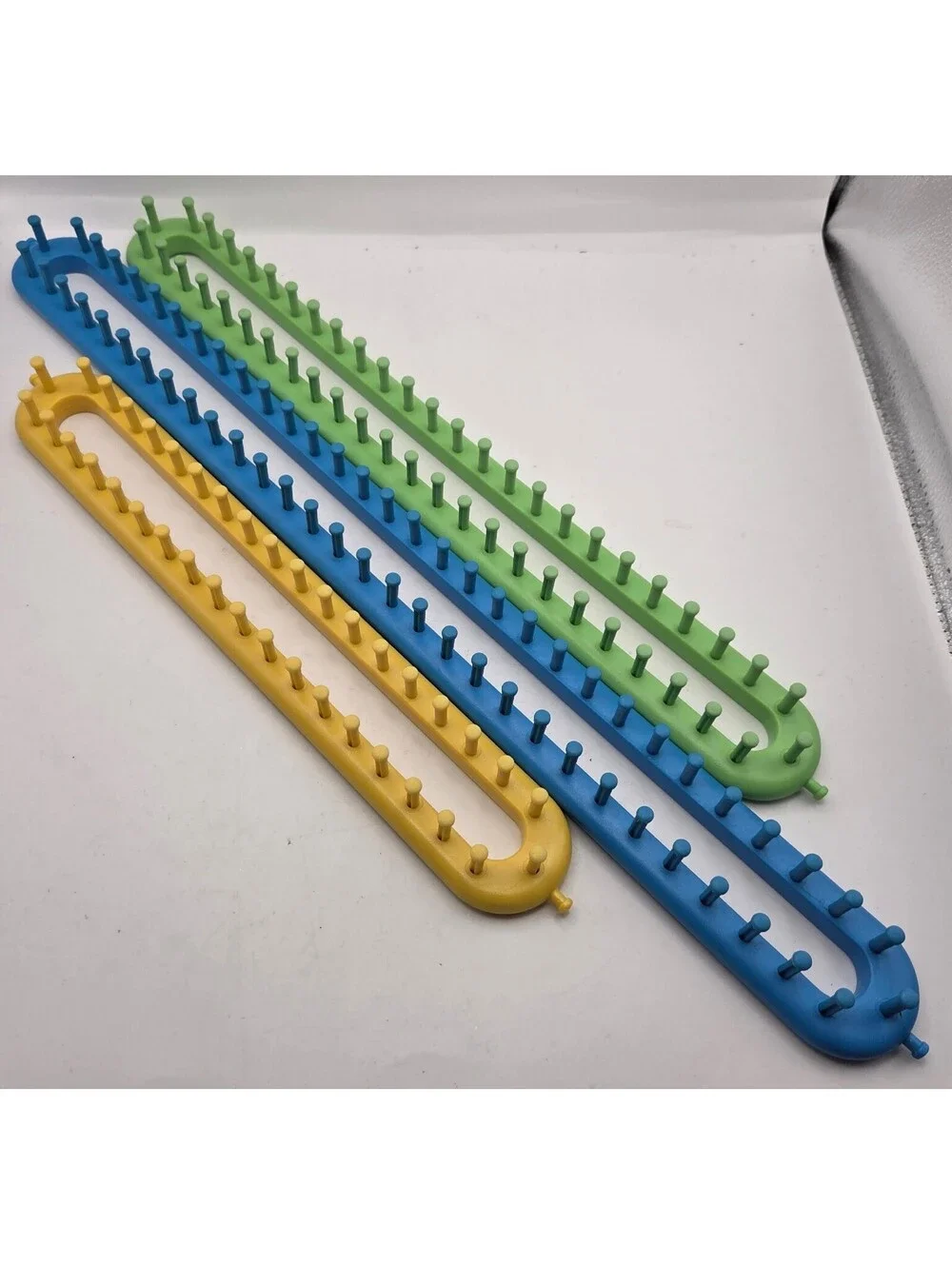 Provo Craft Knifty Knitter Loom Lot of 5 Long & Round Knitting Looms with Storag